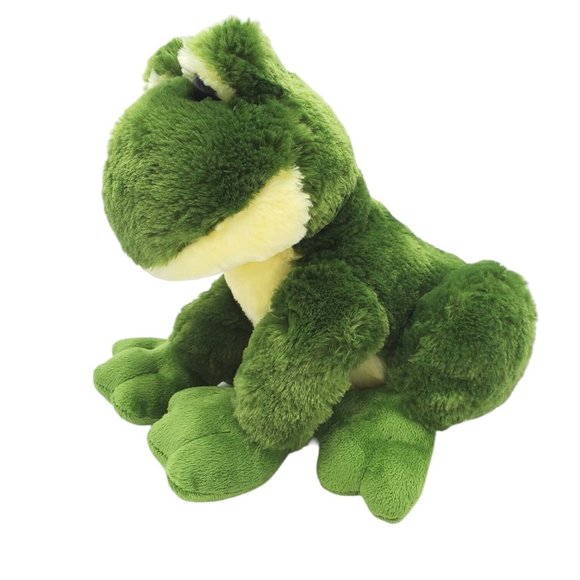 Toys R Us GREEN FROG Plush 2015 Stuffed Animal 14” Geoffrey Rare Big Eyes Soft - Picture 4 of 7